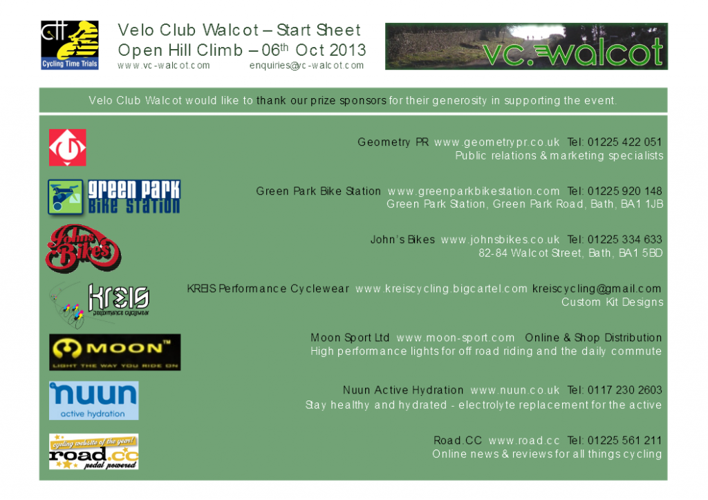 Velo Club Walcot