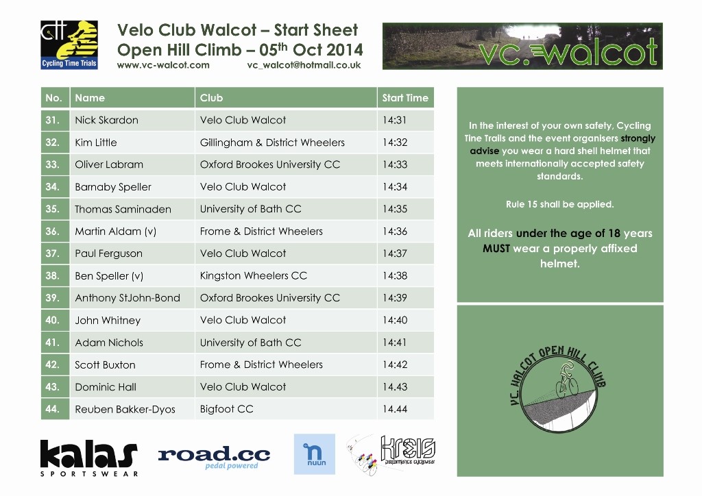 Velo Club Walcot