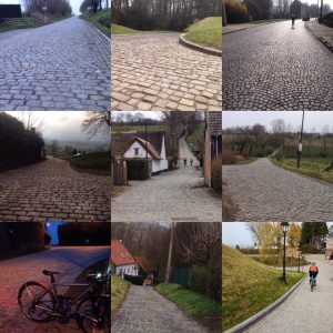 Cyclists' famous cobbled climbs of Flanders