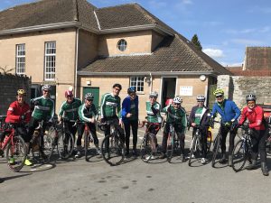 Velo Club Walcot members pose during Barrys Bristol Blast Audax cycle ride
