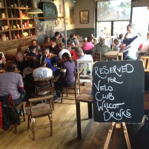 Cycling club members always enjoy post ride refreshment